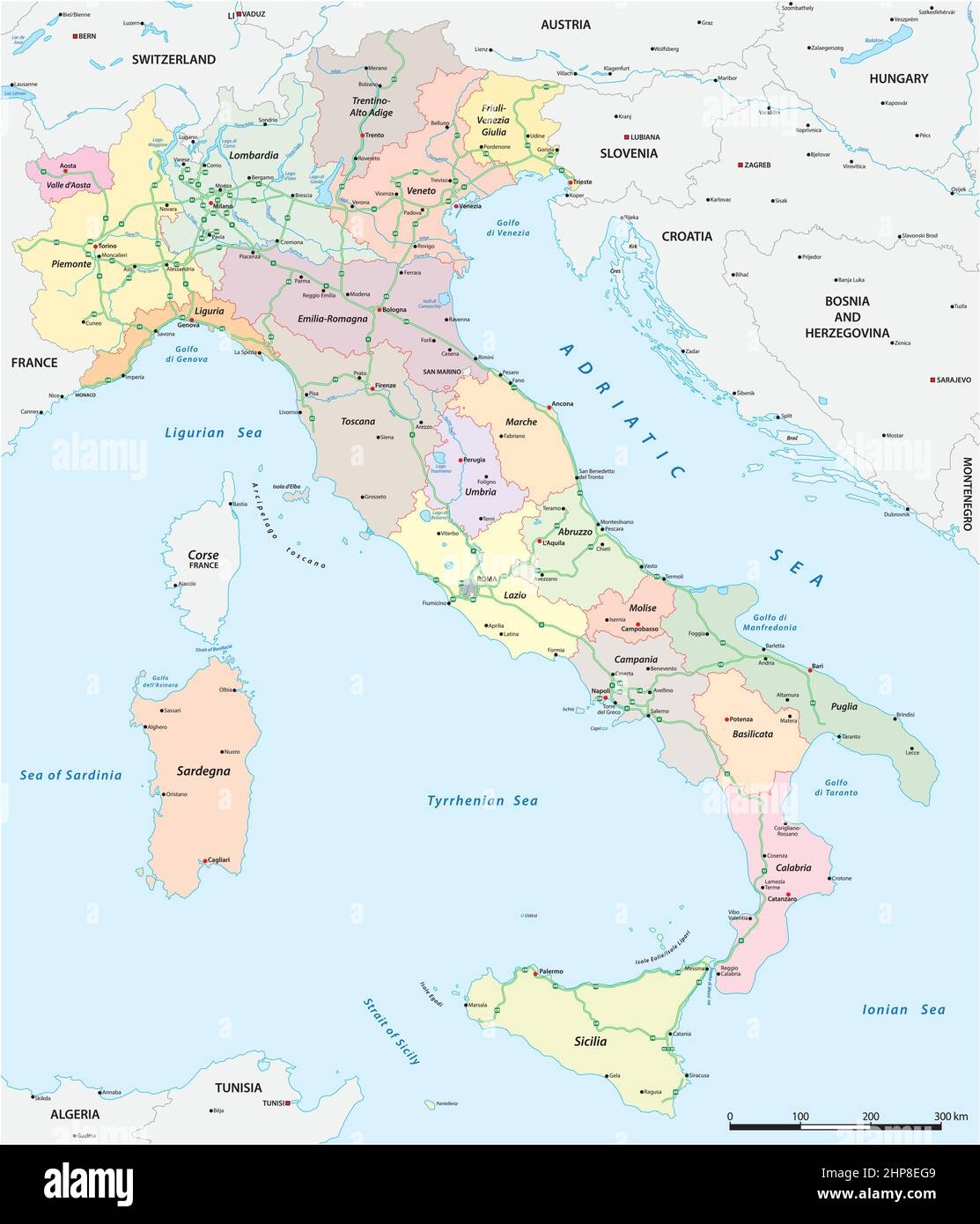 Printable Map Of Switzerland And Italy