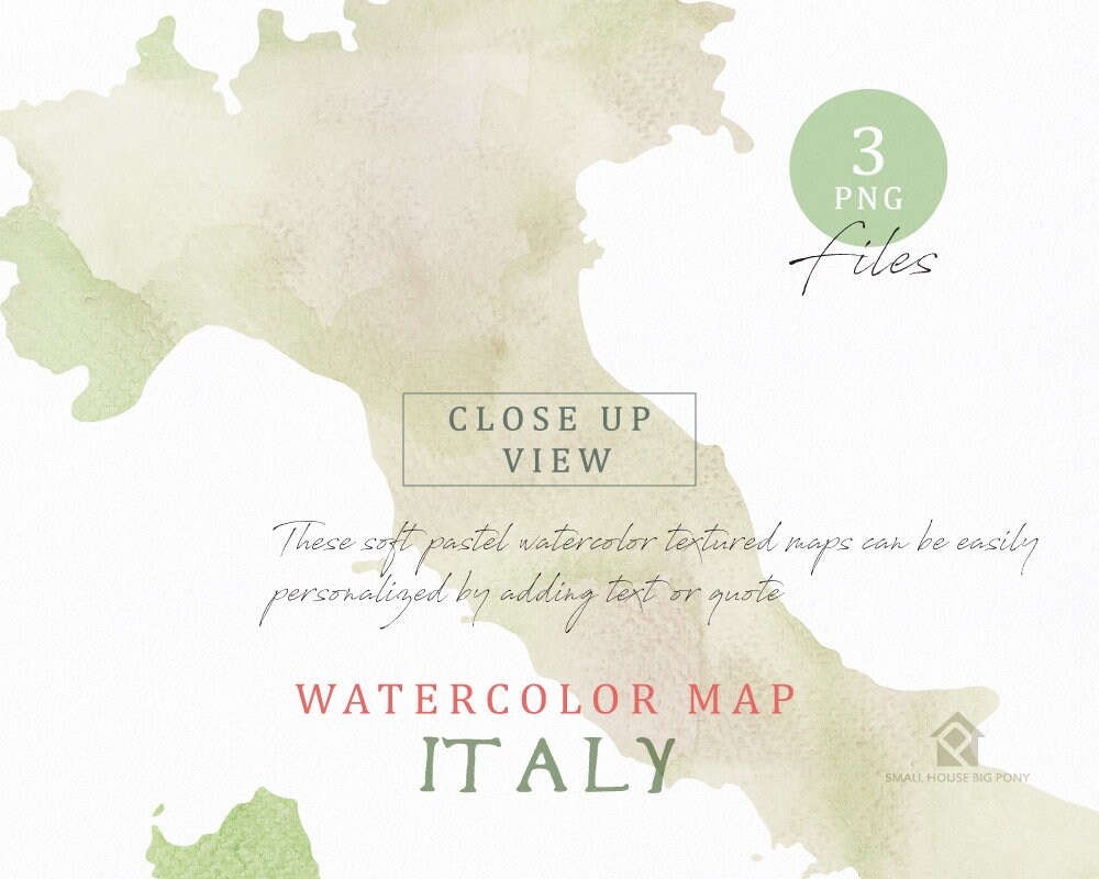 8x11 Printable Map Of Italy