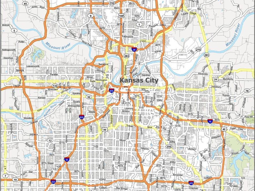 Kansas City Map Missouri GIS Geography