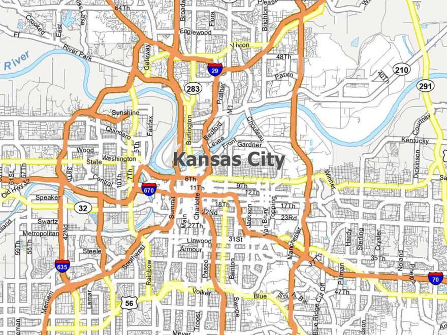 Kansas City Map Missouri GIS Geography