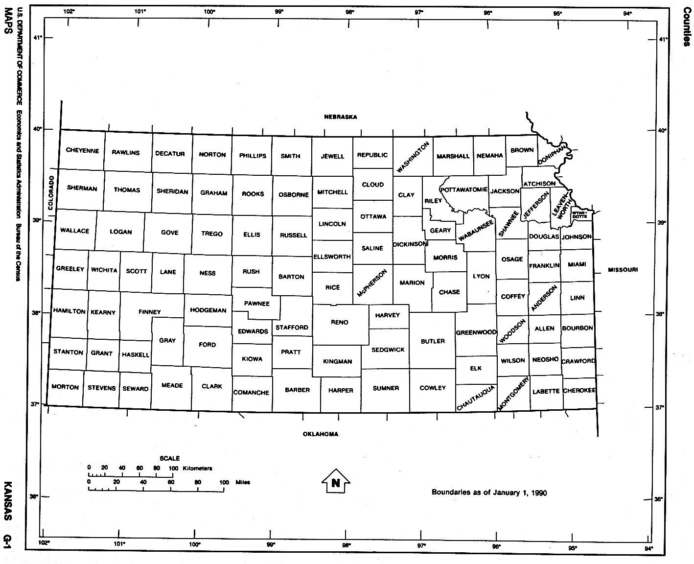 Kansas Free Map