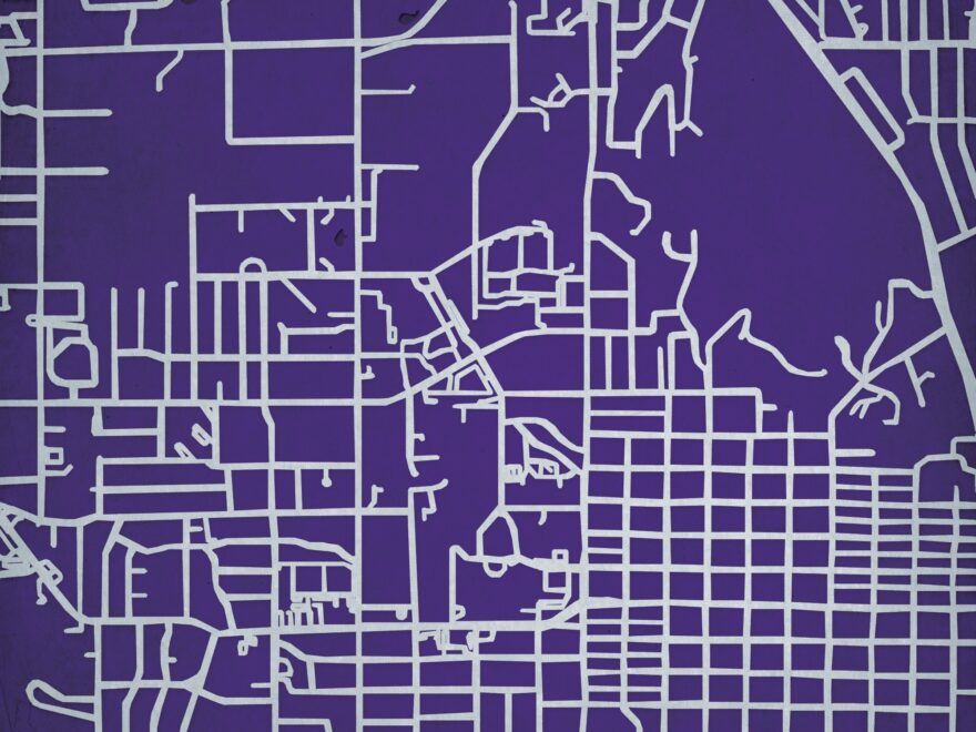 Kansas State University Campus Map Art By City Prints The Map Shop