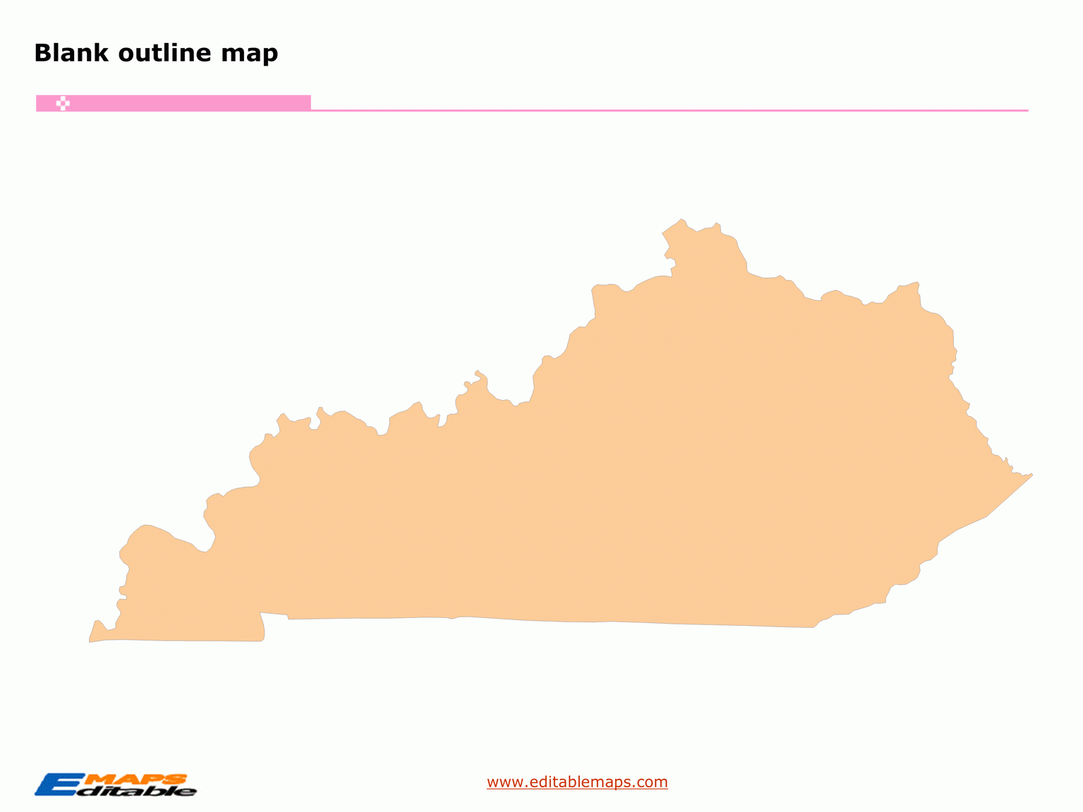 Kentucky Map Editable PowerPoint Maps