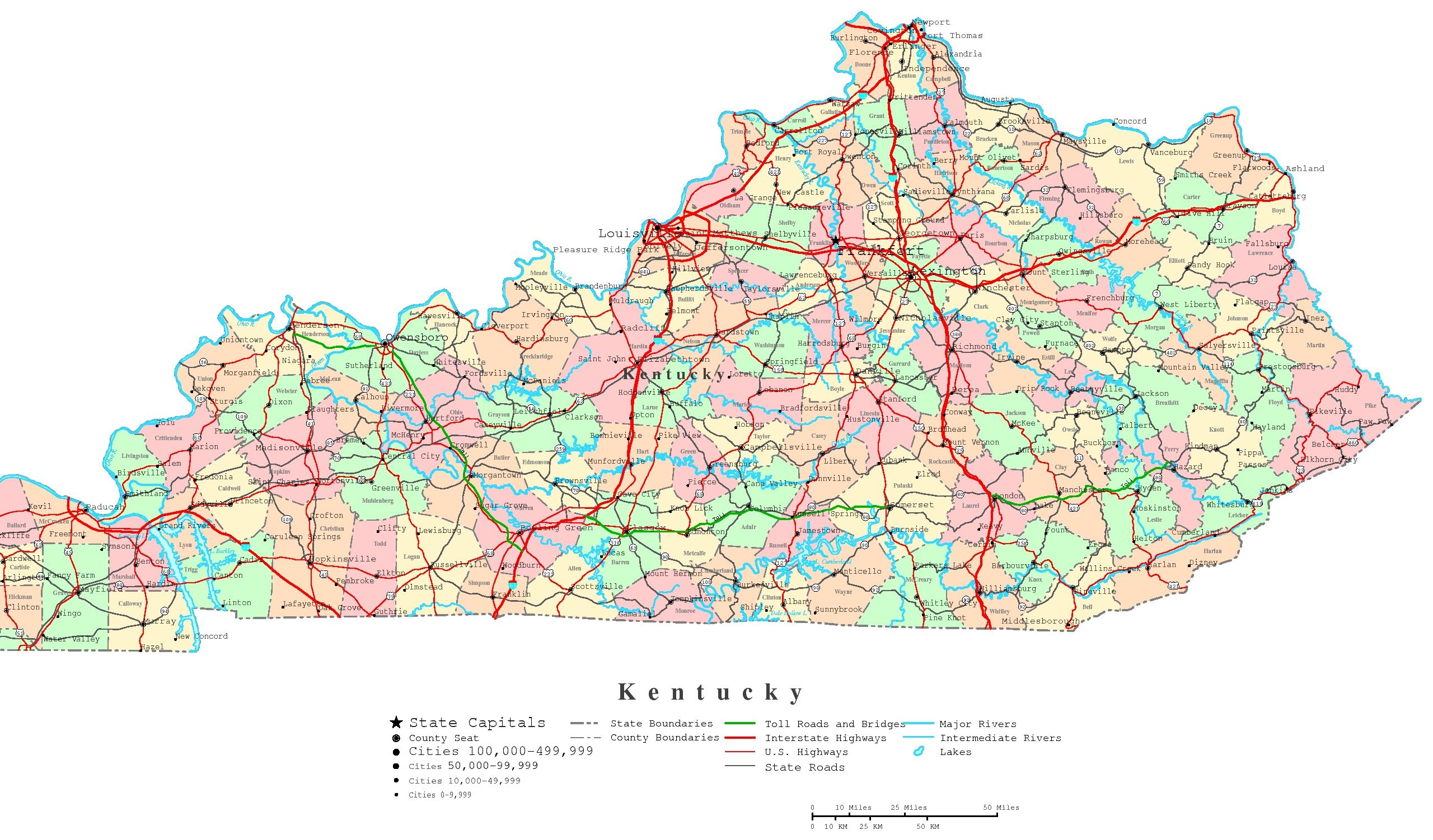 Kentucky printable map 848 World Affairs Council Of Cincinnati And Northern Kentucky