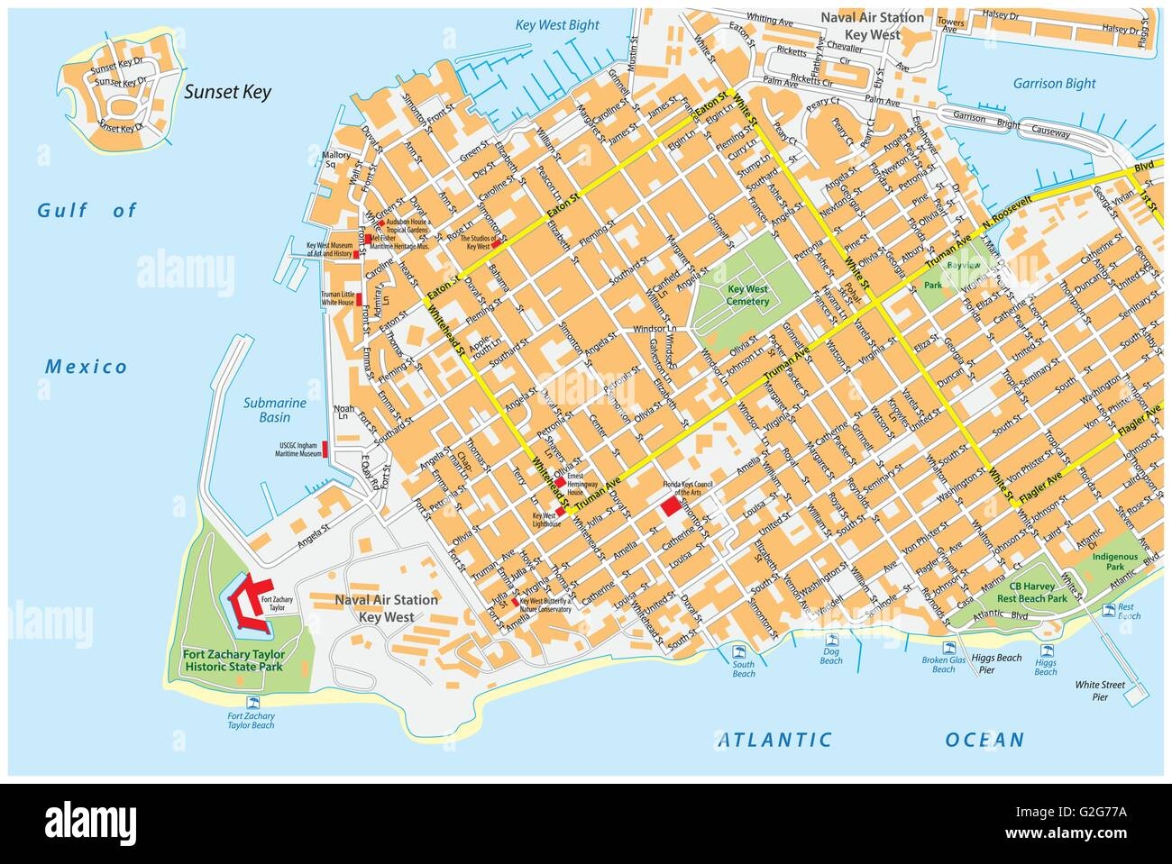 Printable Map Of Key West Florida Printable Map Of Key West Florida