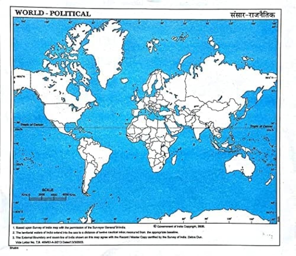 World Political Map Blank Printable
