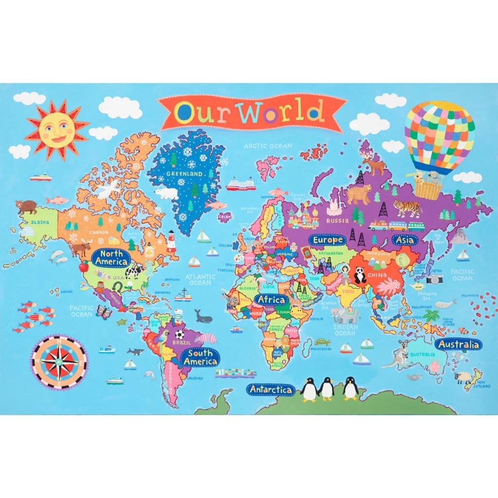 Preschool World Map Printable