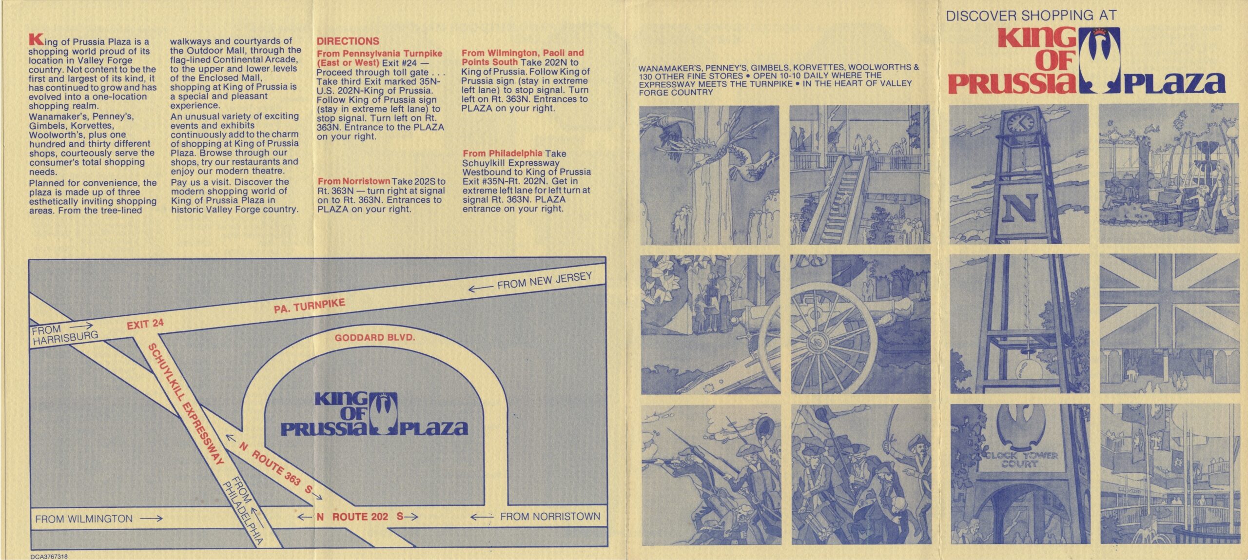 Printable Brochure King Of Prussia Mall Map