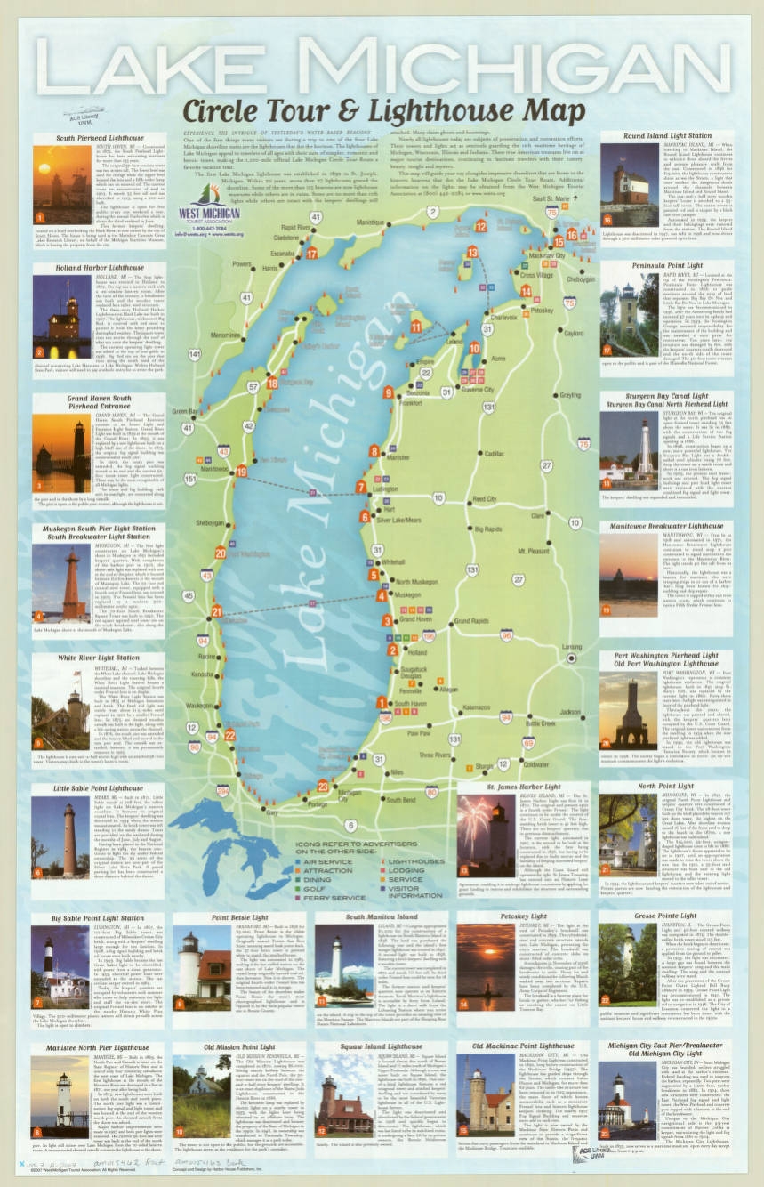 Lake Michigan Circle Tour Lighthouse Map West Michigan Tourist Association Concept And Design By Harbor House Publishers Inc American Geographical Society Library Digital Map Collection UWM Libraries Digital Collections Lake Michigan Circle Tour Lighthouse Map West Michigan Tourist Association Concept And Design By Harbor House Publishers Inc American Geographical Society Library Digital Map Collection UWM Libraries Digital Collections