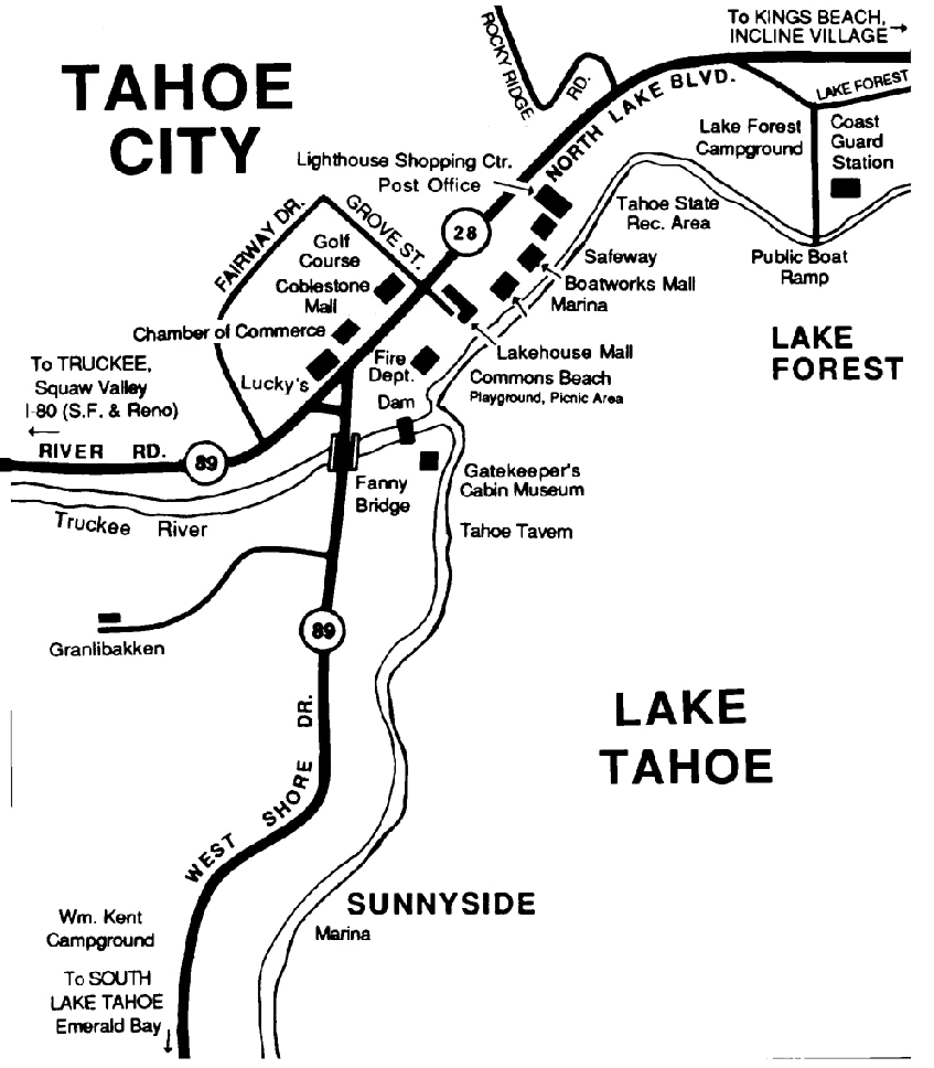 South Lake Tahoe Map Printable