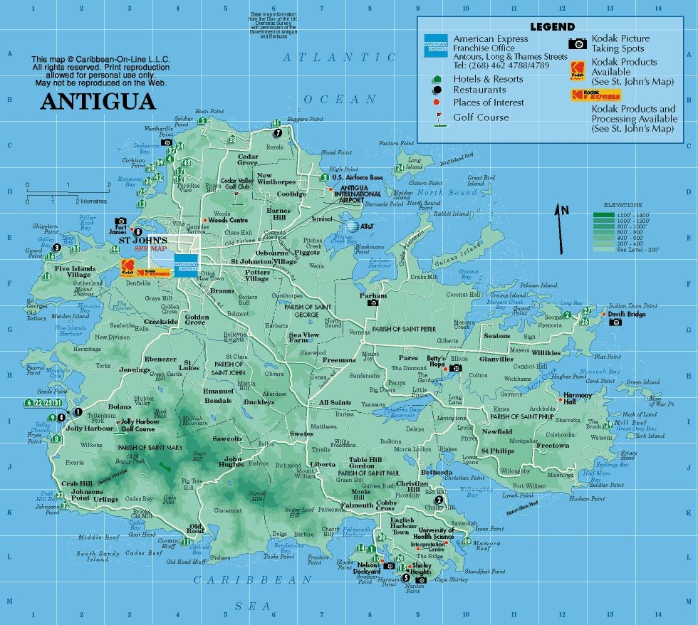 Large Antigua Island Maps For Free Download And Print High Resolution And Detailed Maps Large Antigua Island Maps For Free Download And Print High Resolution And Detailed Maps