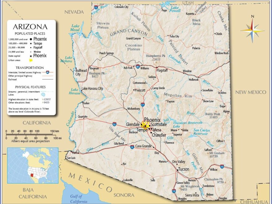 Large Arizona Maps For Free Download And Print High Resolution And Detailed Maps