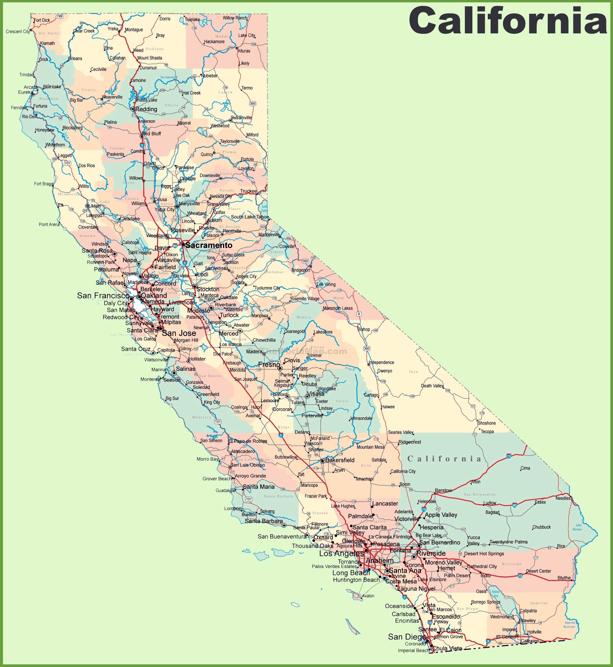 California City Map Printable