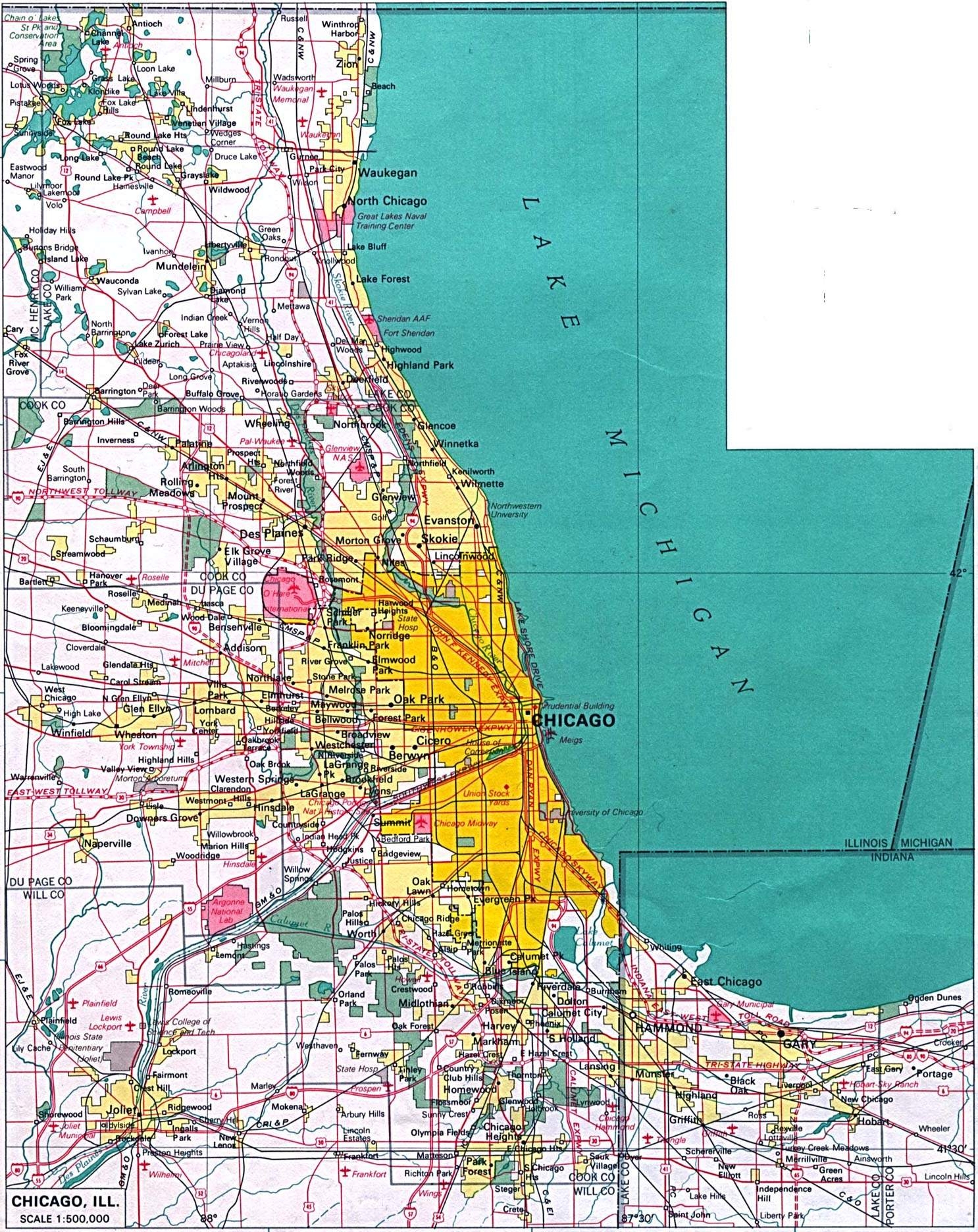 Large Chicago Maps For Free Download And Print High Resolution And Detailed Maps