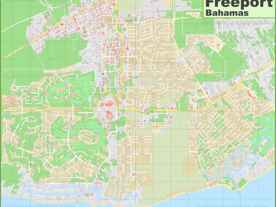 Large Detailed Map Of Freeport Bahamas Ontheworldmap