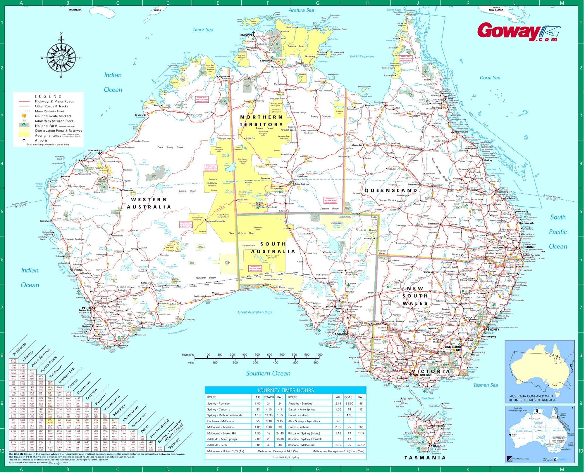 Large Detailed Road Map Of Australia Australia Large Detailed Road Map Vidiani Maps Of All Countries In One Place
