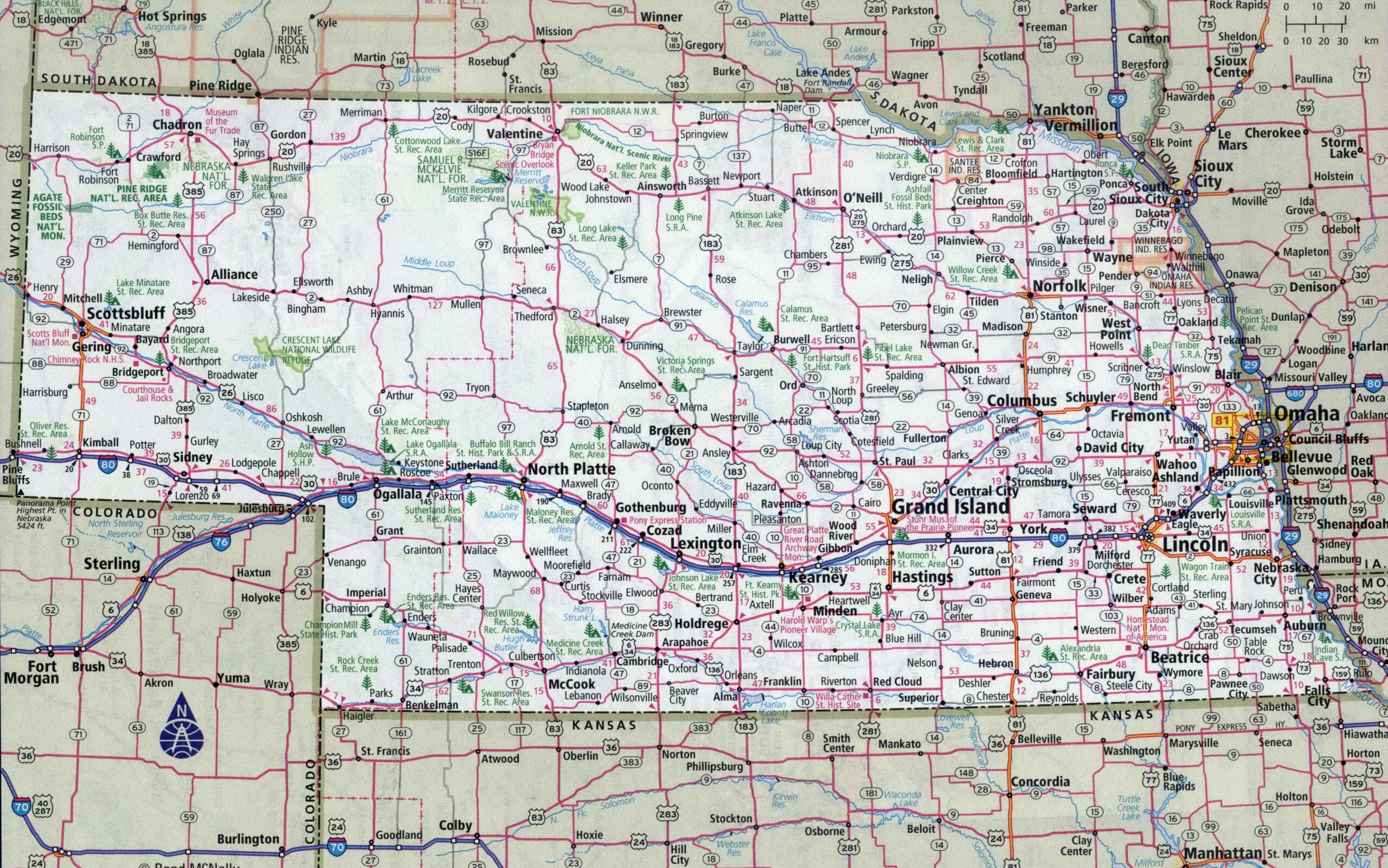 Large Detailed Roads And Highways Map Of Nebraska State With All Cities Nebraska State USA Maps Of The USA Maps Collection Of The United States Of America Large Detailed Roads And Highways Map Of Nebraska State With All Cities Nebraska State USA Maps Of The USA Maps Collection Of The United States Of America