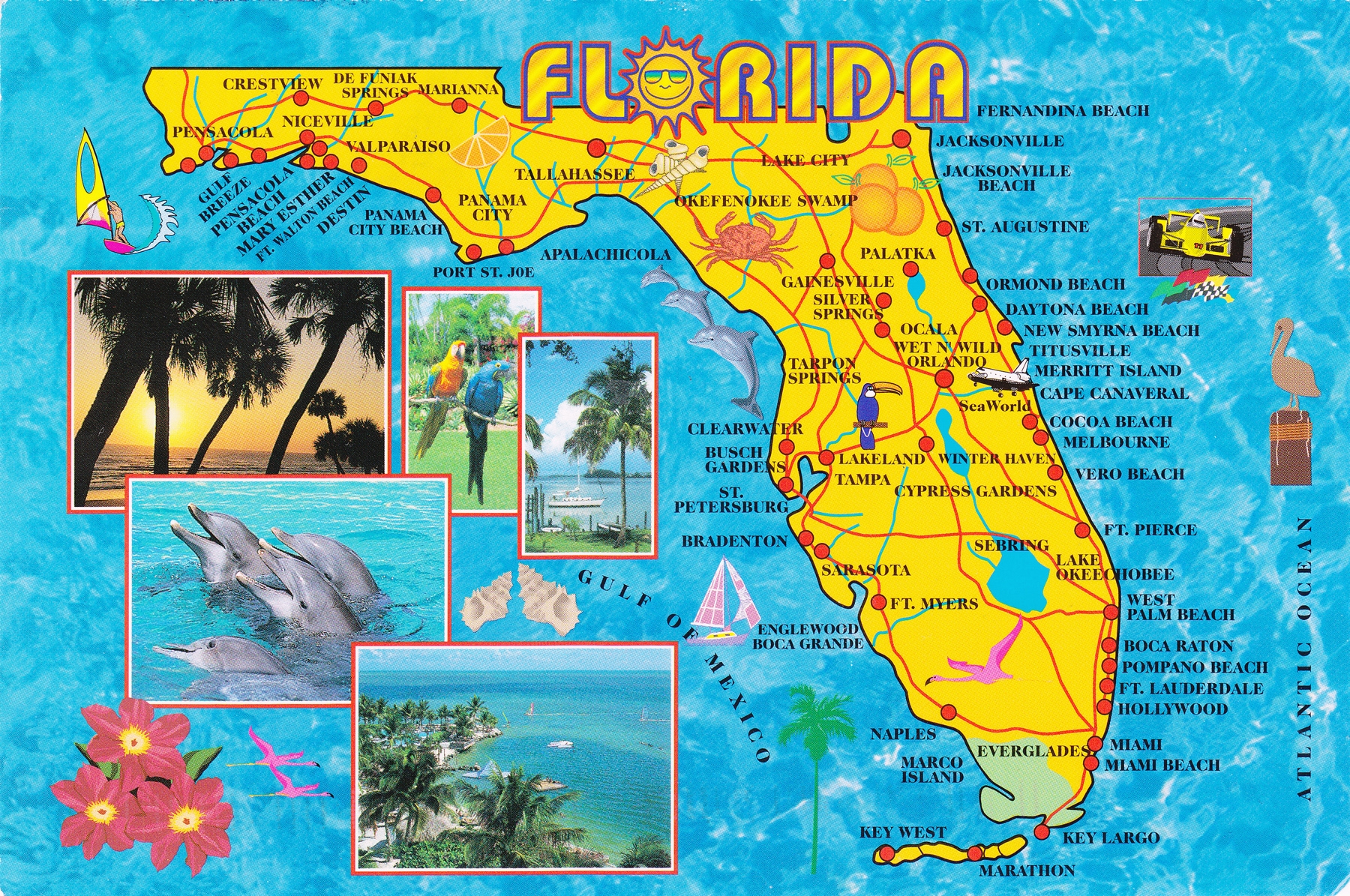 Detailed Florida State Map Printable