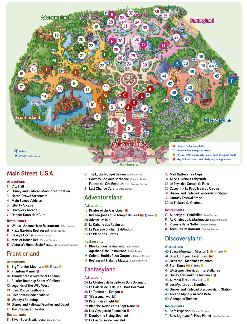 Disneyland Map Printable Large Print Disneyland Map Printable Large Print