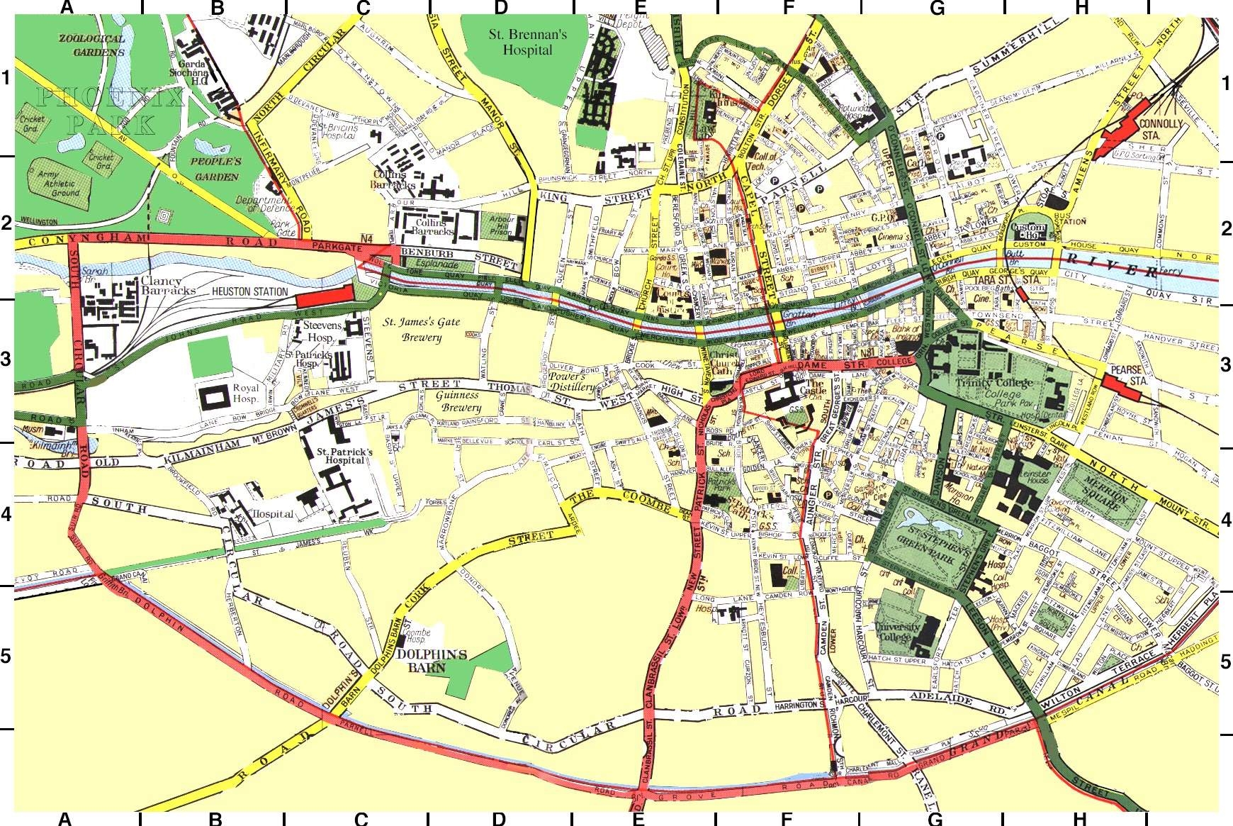 Large Dublin Maps For Free Download And Print High Resolution And Detailed Maps