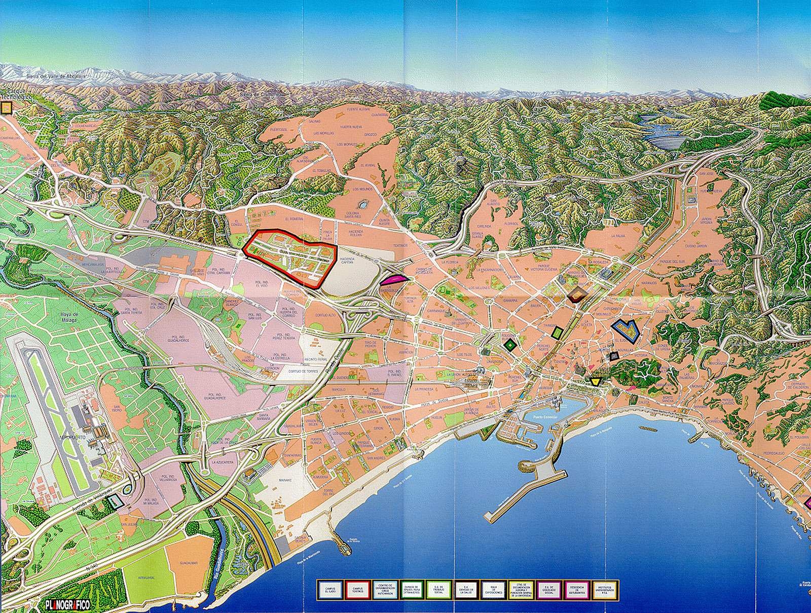 Large Malaga Maps For Free Download And Print High Resolution And Detailed Maps