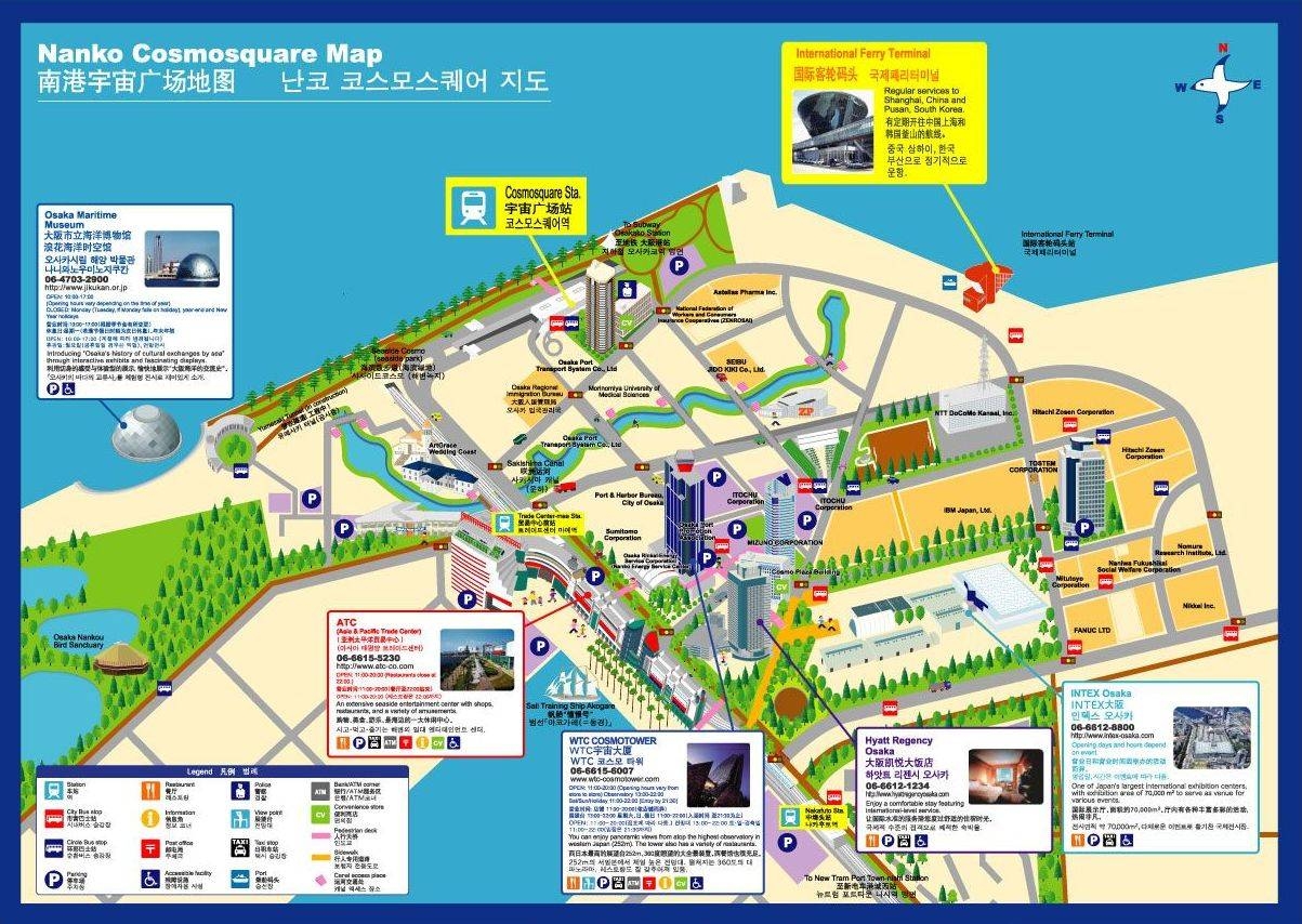 Large Osaka Maps For Free Download And Print High Resolution And Detailed Maps