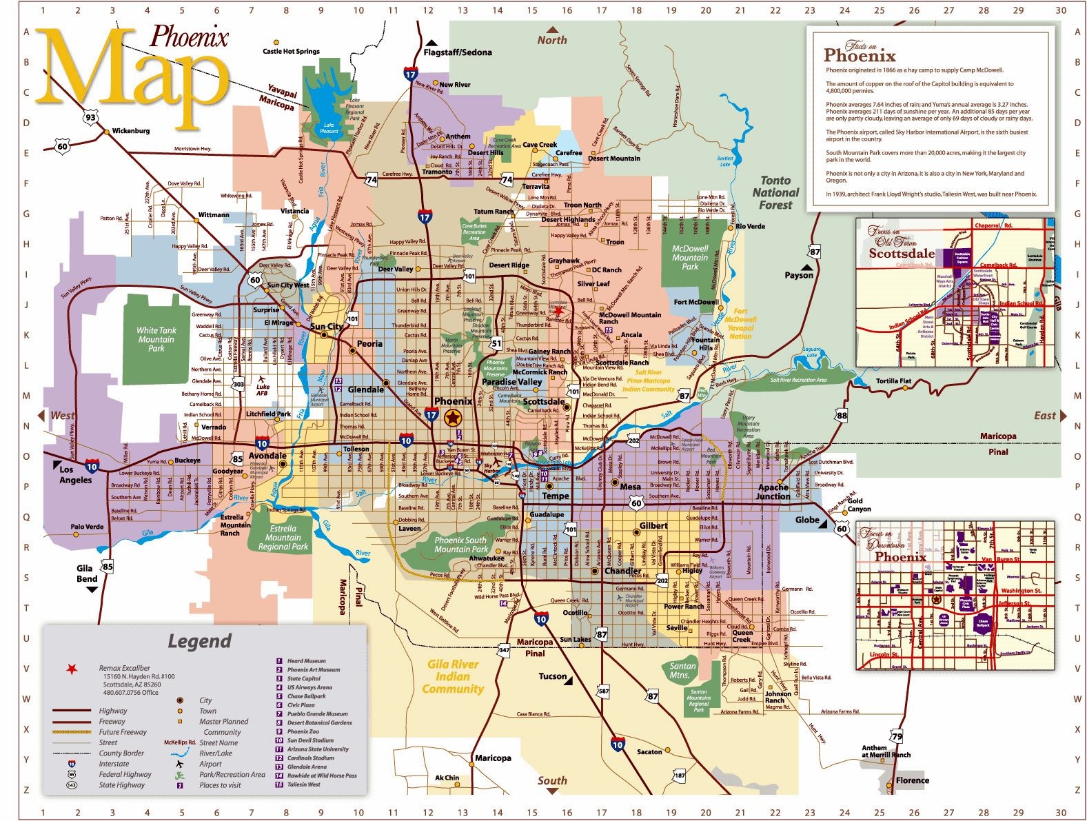 Downtown Phoenix Map Printable