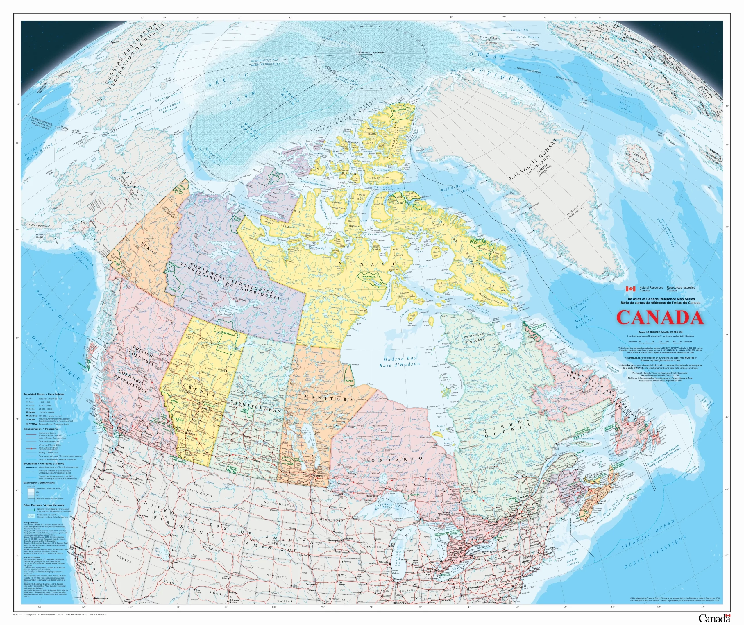 Large Printable Detailed Reference Map Of Canada With Cities And Towns Canada Maps