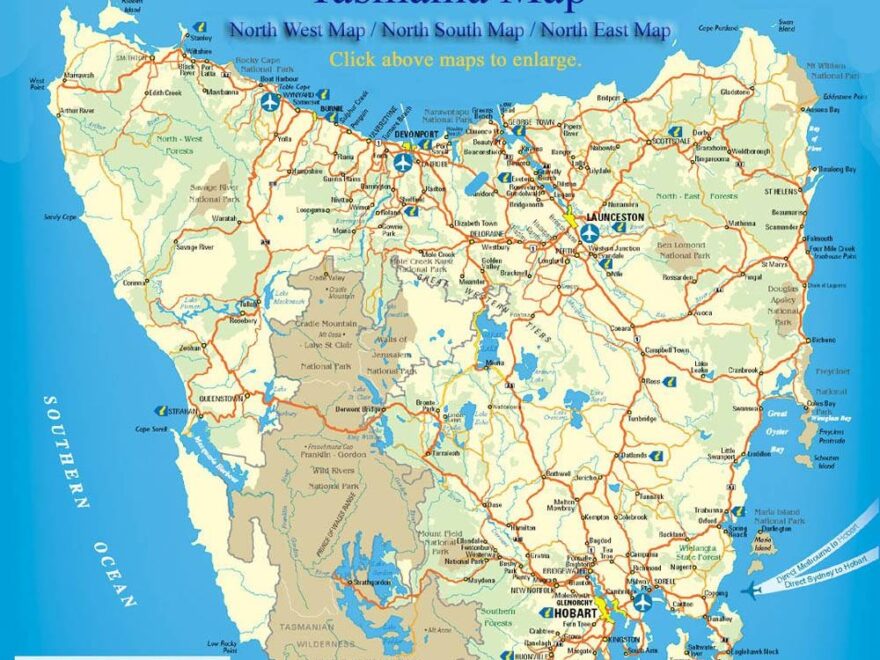 Large Tasmania Maps For Free Download And Print High Resolution And Detailed Maps