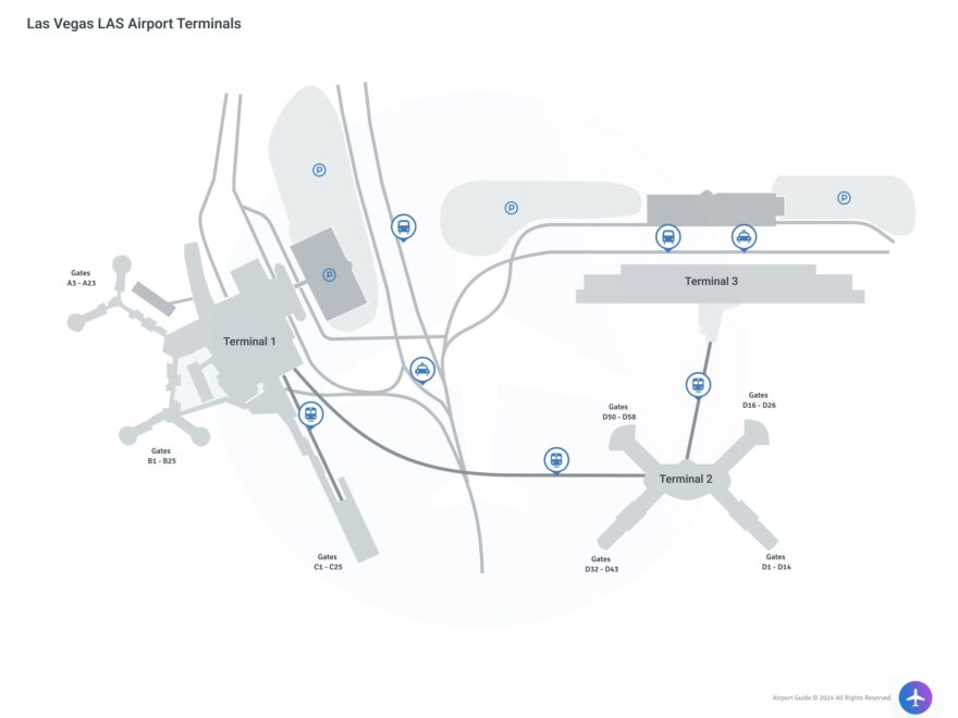 Las Vegas Airport LAS Maps