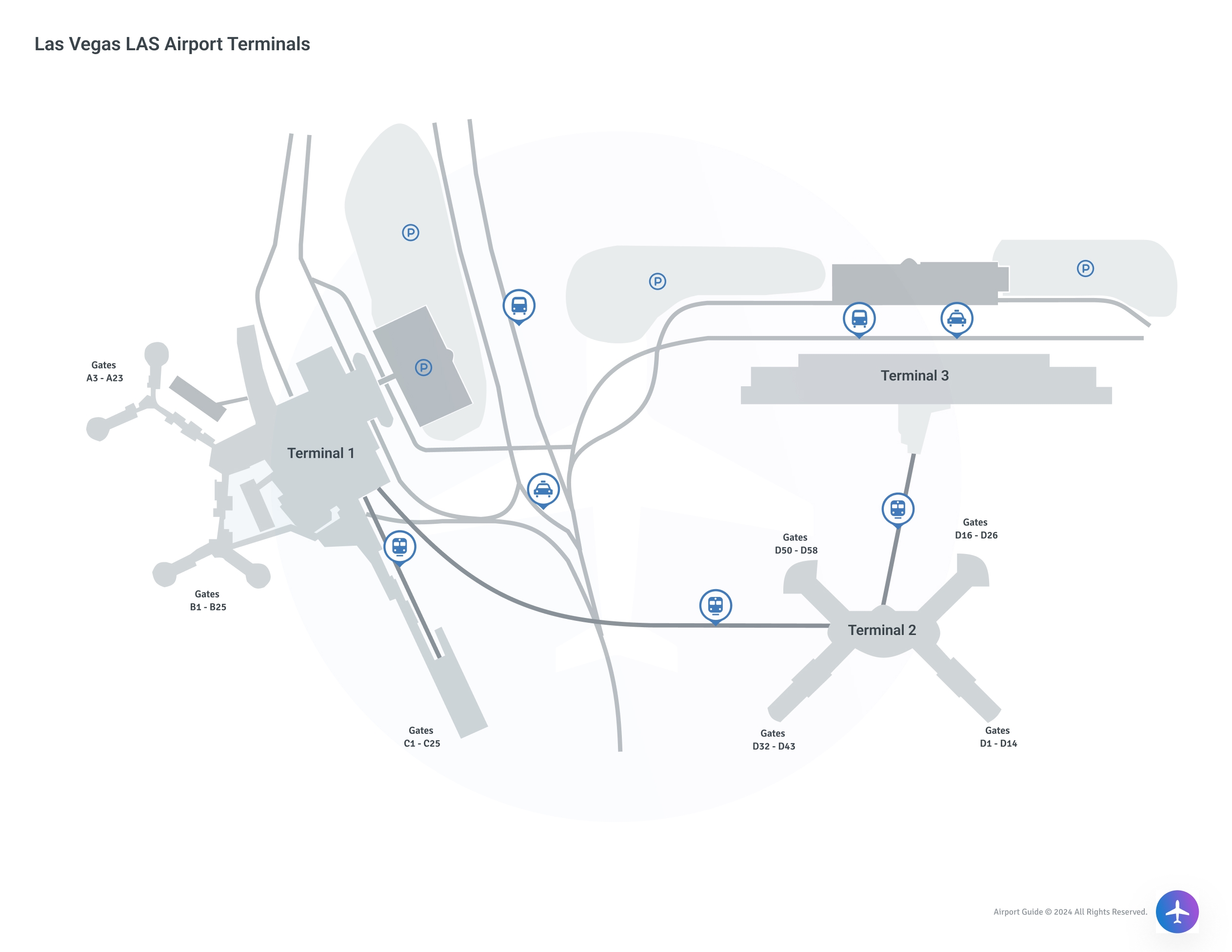Las Vegas Airport LAS Maps