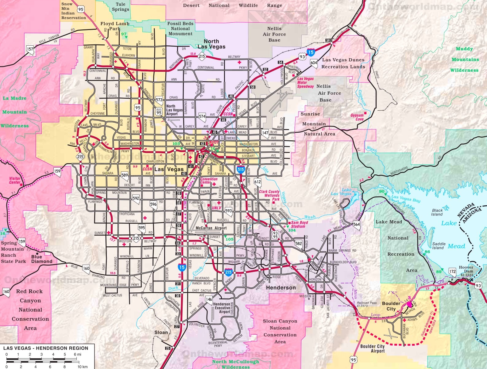 Printable Las Vegas Maps Printable Las Vegas Maps