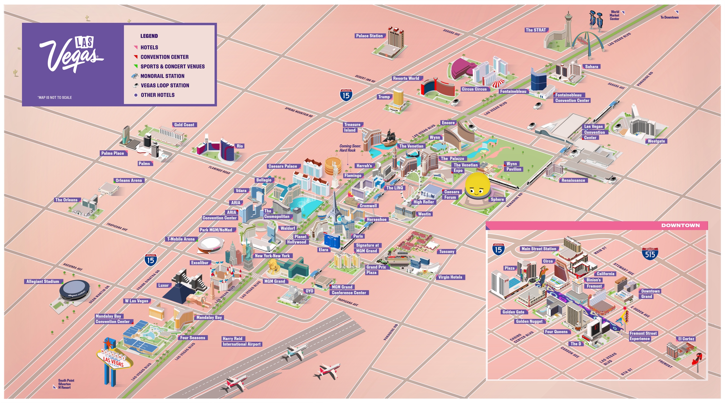 Las Vegas Map Transport Guide And FAQs