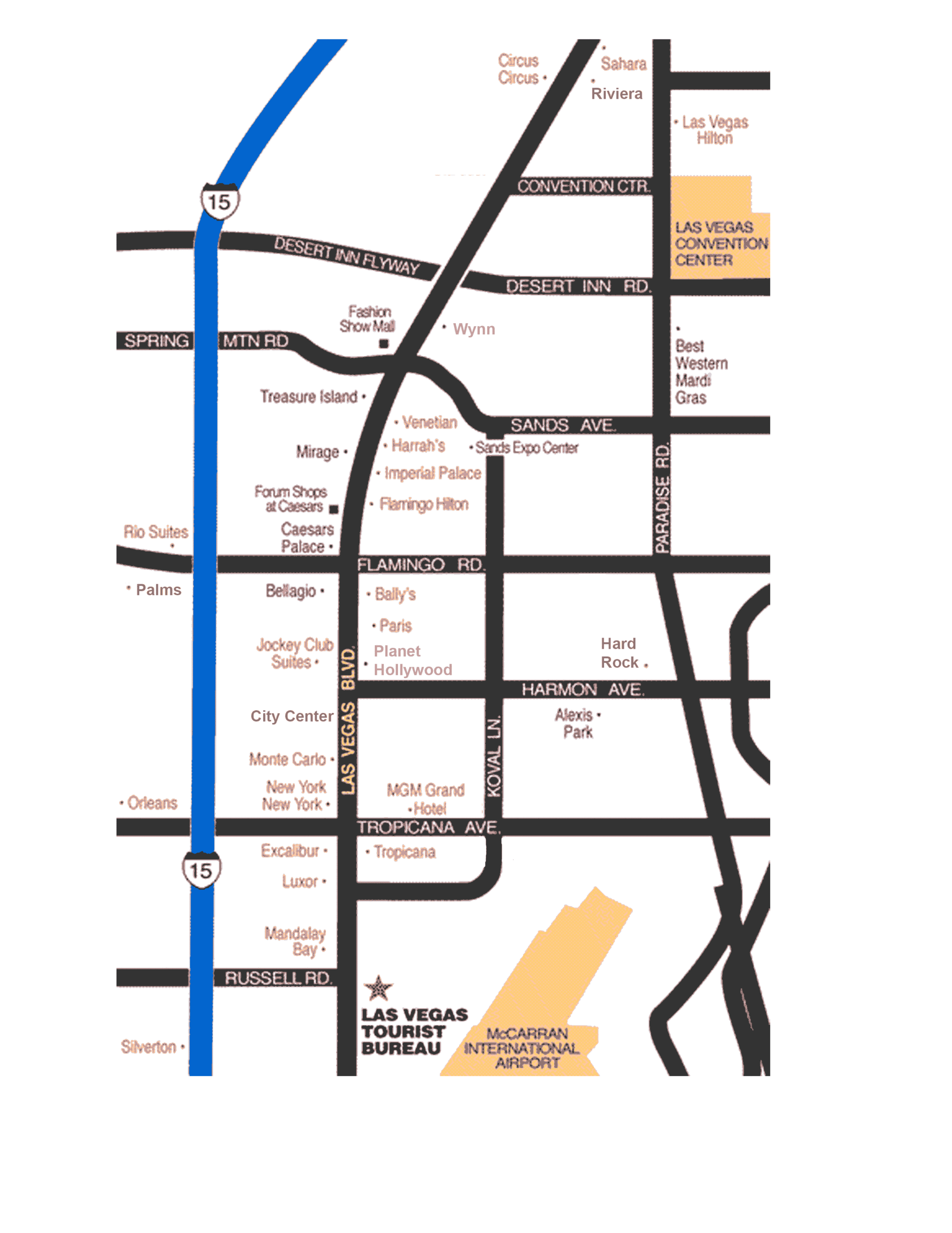 Las Vegas Maps Las Vegas Maps