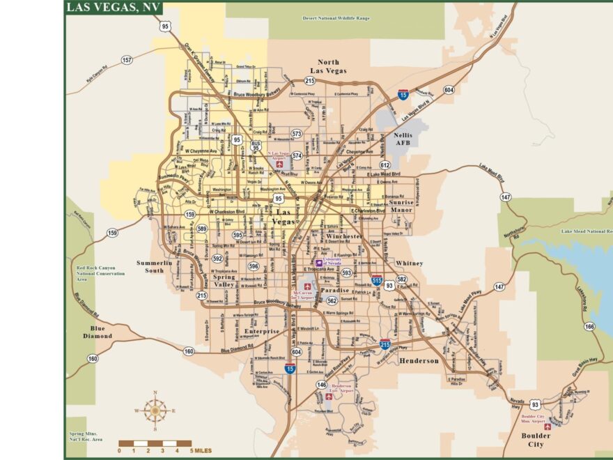 Las Vegas Metro Map Digital Vector Creative Force