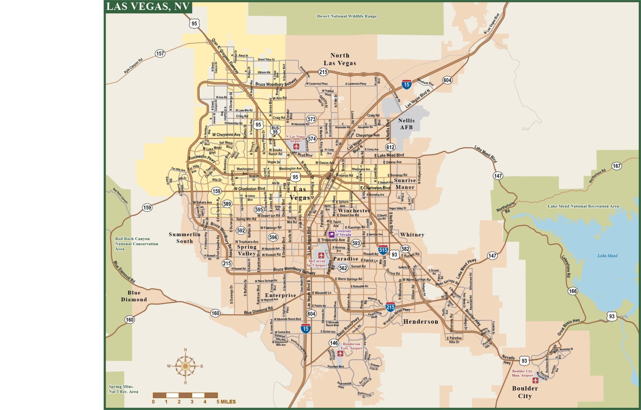 Las Vegas Metro Map Digital Vector Creative Force