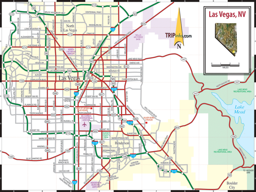 Las Vegas Road Map
