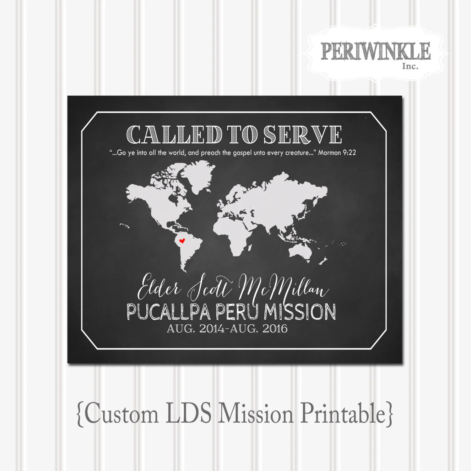 Lds Mission Map Poster Printable