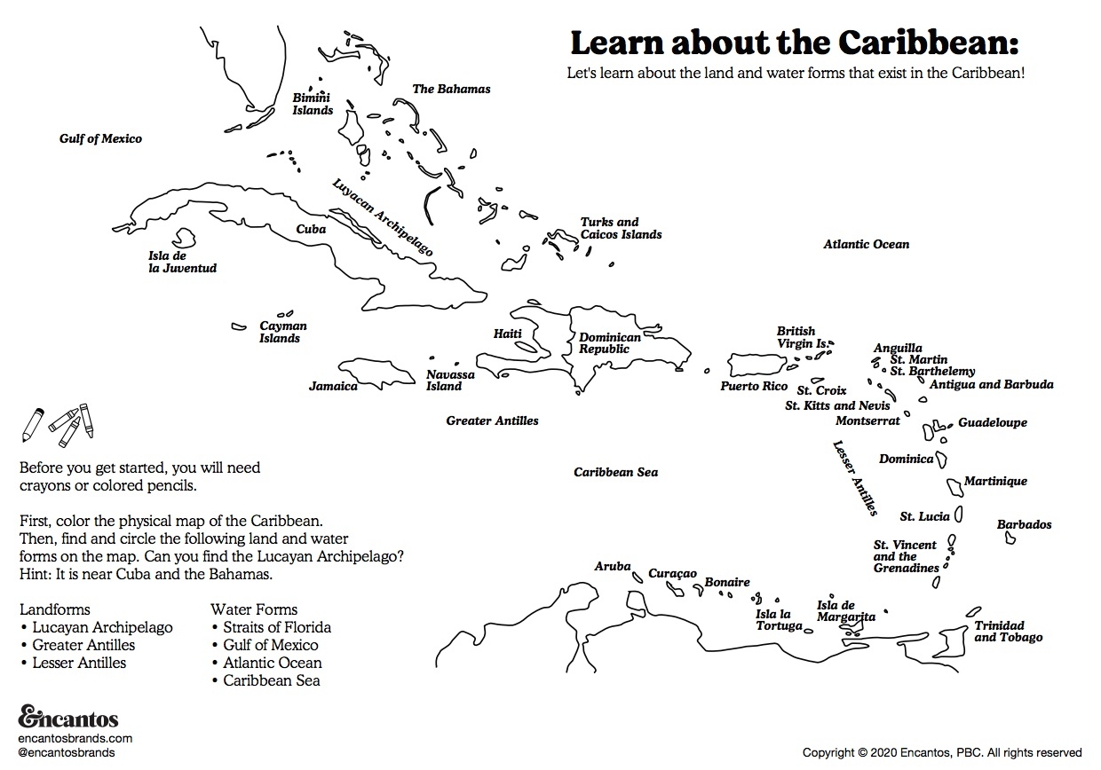 Learn About The Caribbean Geography And Animals Tiny Travelers