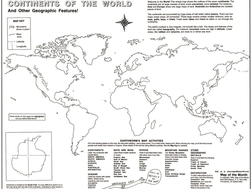 Learning Continent Basics Maps For The Classroom