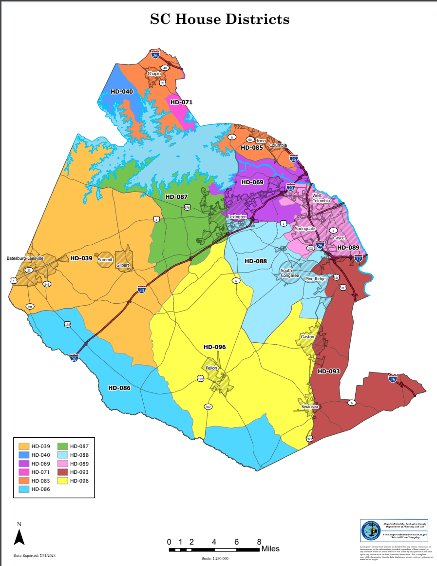 Lexington County Map Gallery Lexington County Map Gallery