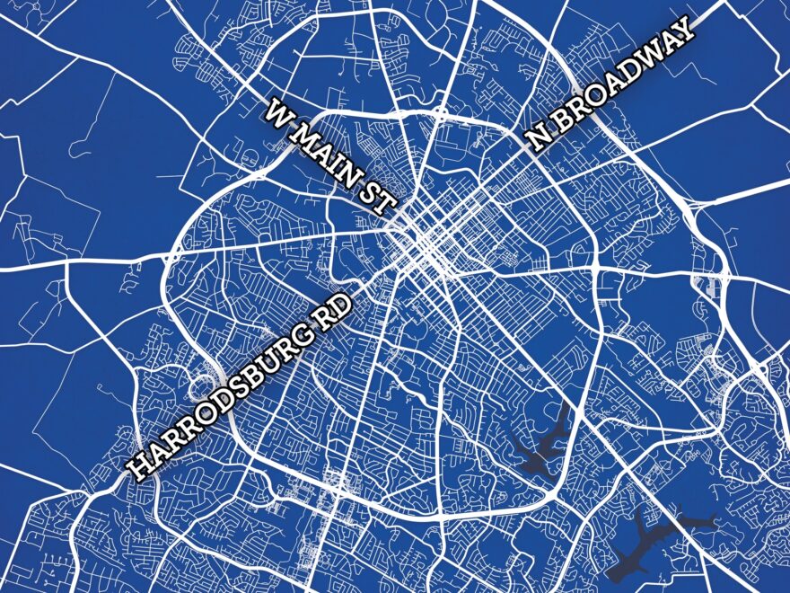 Lexington Kentucky Map Art City Prints