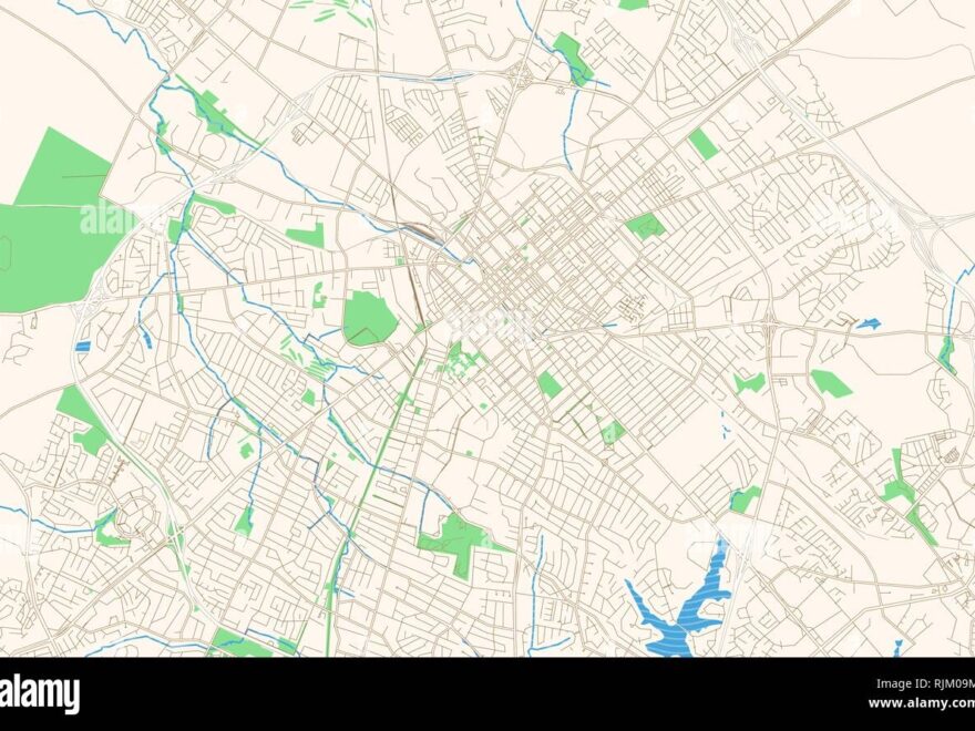Lexington Kentucky Printable Map Excerpt This Vector Streetmap Of Downtown Lexington Is Made For Infographic And Print Projects Stock Vector Image Art Alamy