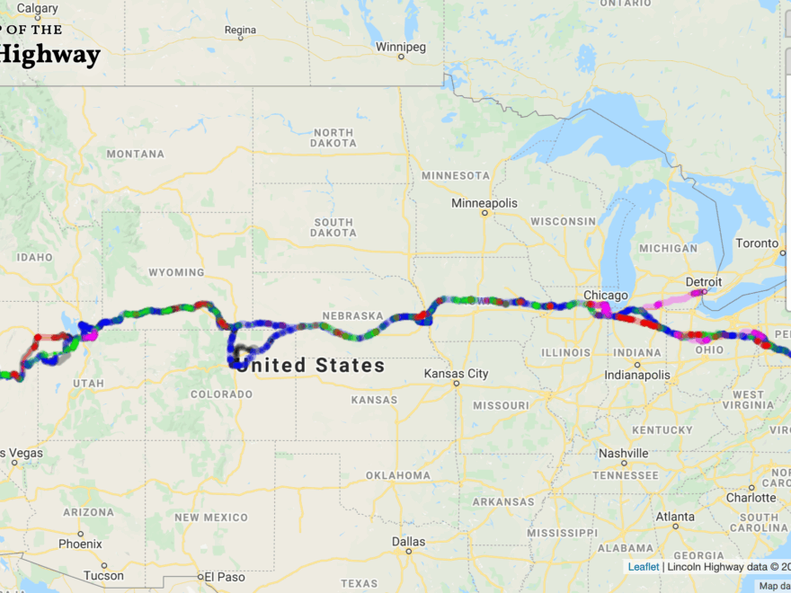 Lincoln Highway Map