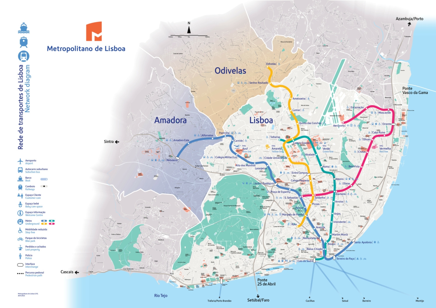  Lisbon Metro Map 2024 Timetable Tickets Prices