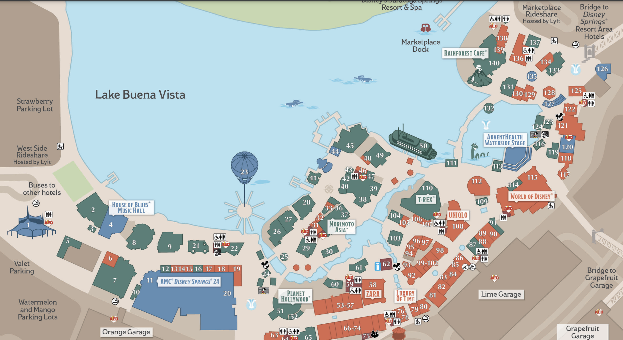 Printable Disney Springs Map