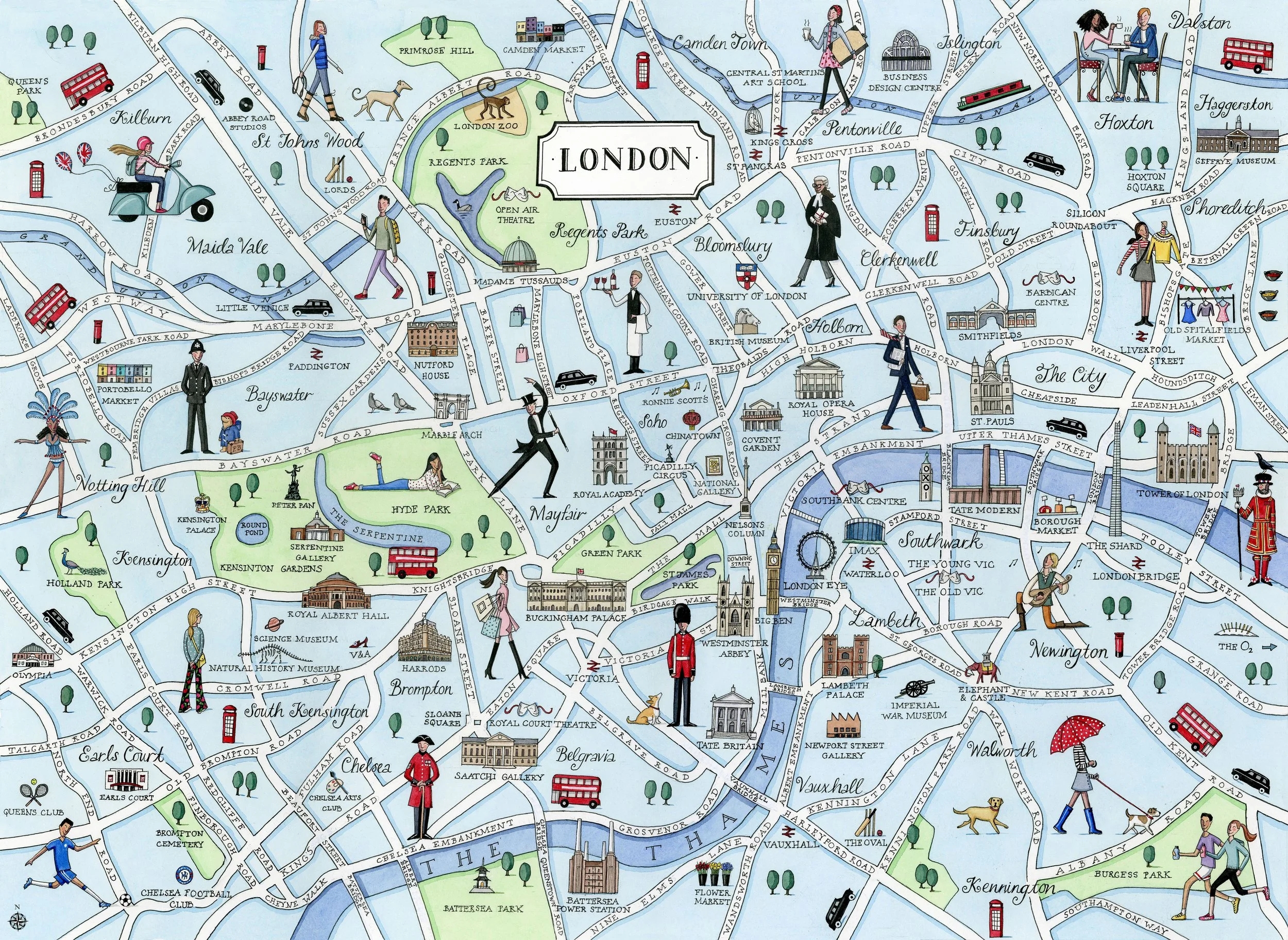 London Tourist Attractions Map Printable
