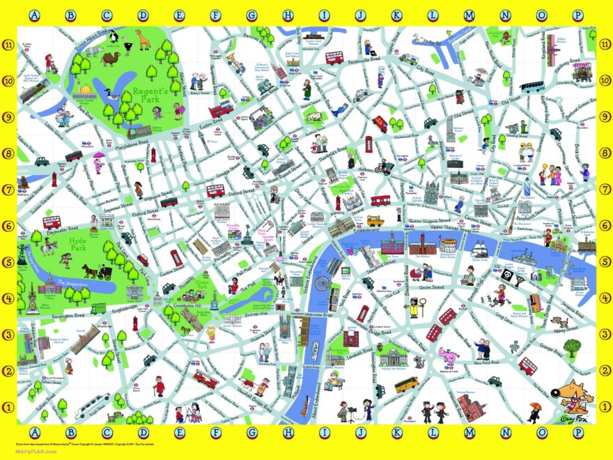 London Maps Top Tourist Attractions Free Printable City Worksheets Library