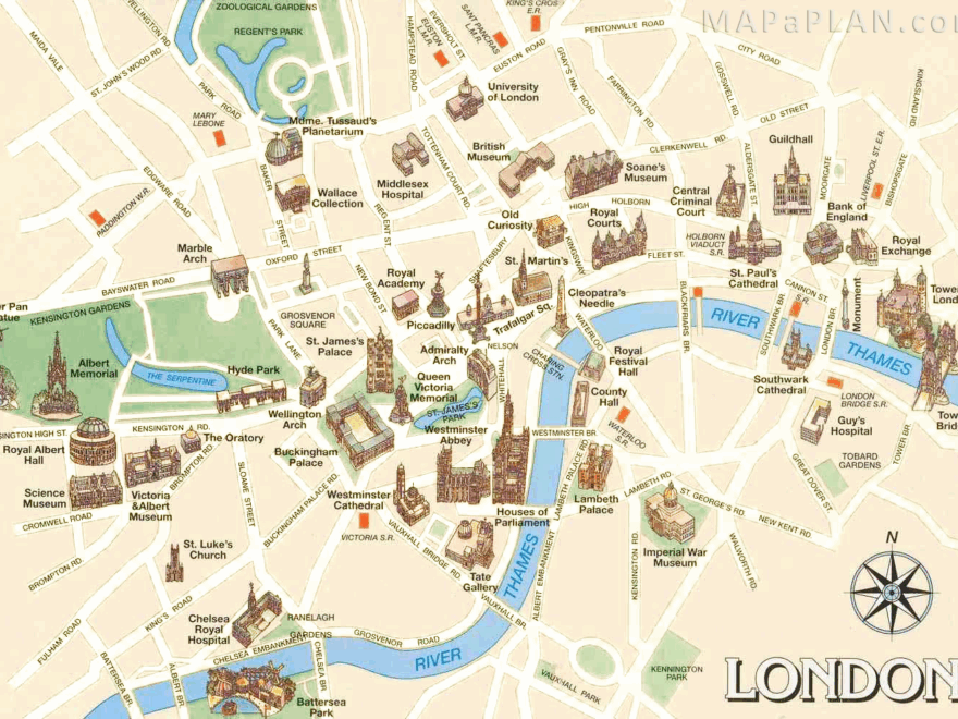 London Maps Top Tourist Attractions Free Printable City Worksheets Library
