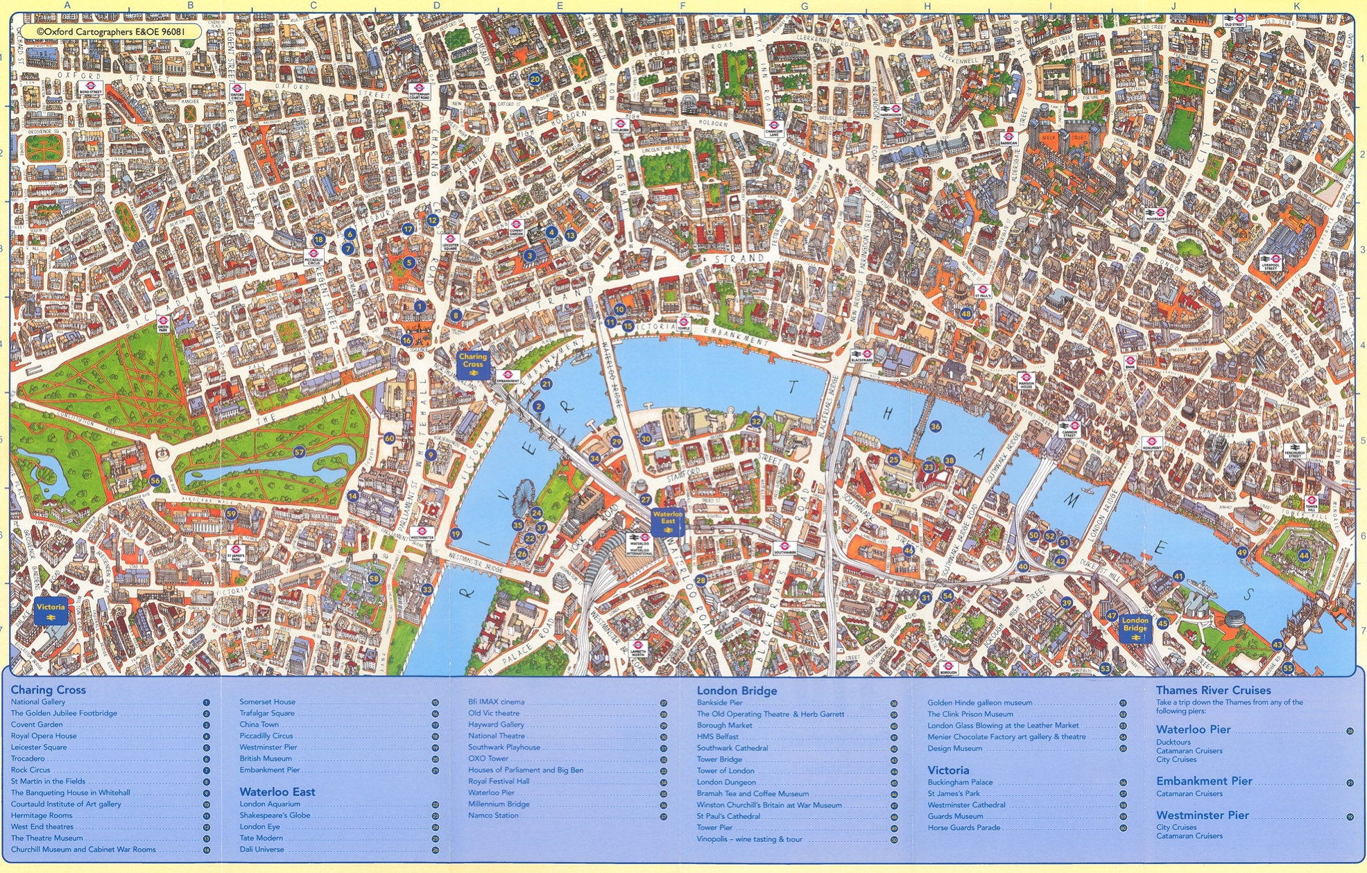 Central London Map Printable